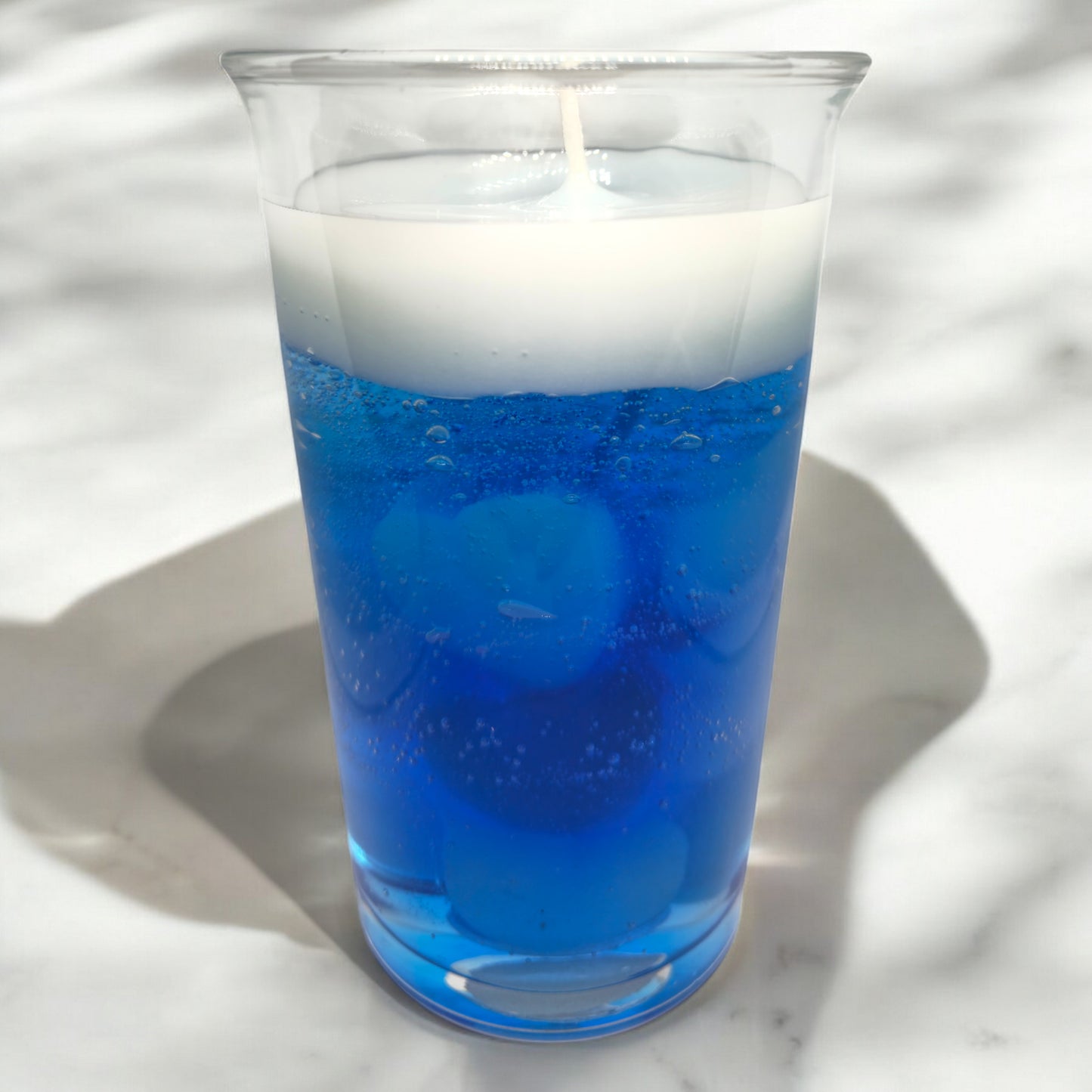Blue Love Bubble Water Candle