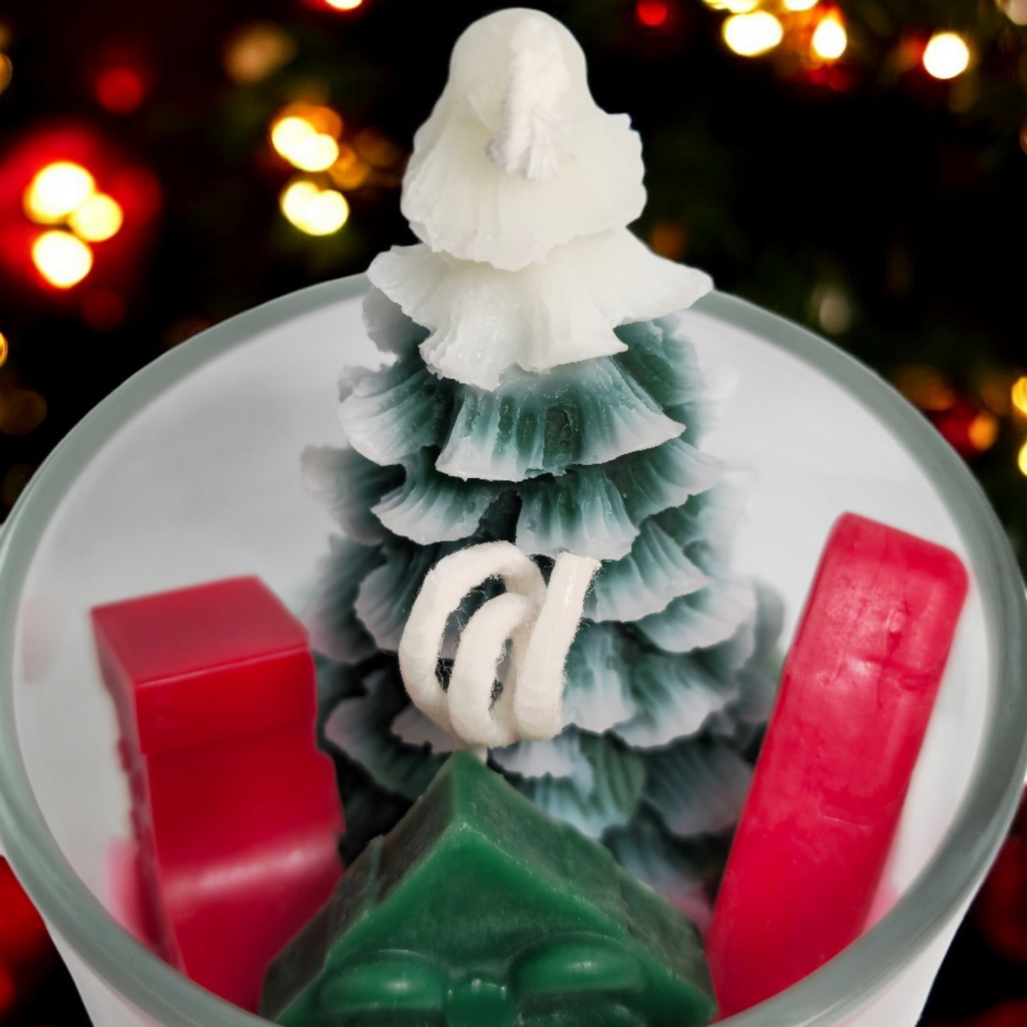 Green Tree Cup Candle