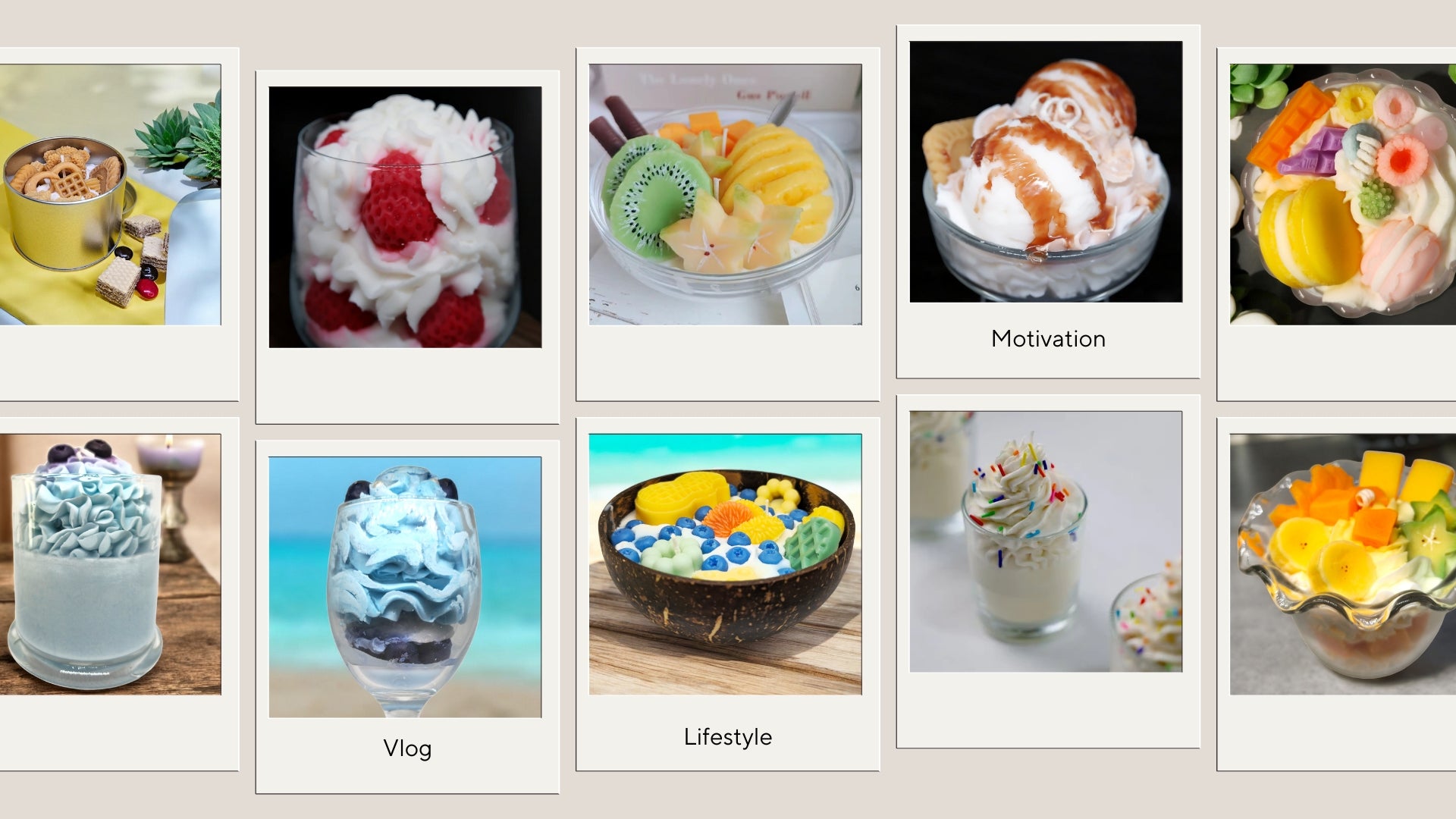 Slidshow - 2 Aroma sips, and Scoops & Sizzle Aromatherapy natural soy Scented candles collection buy now Nz Made