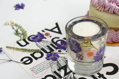 Floral Cup Candle