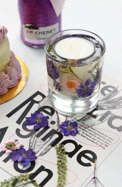 Floral Cup Candle