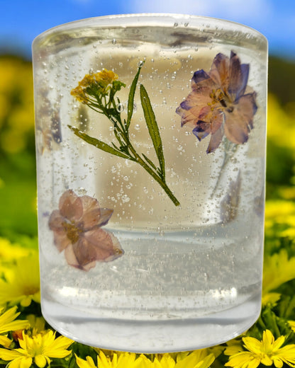 Floral Cup Candle