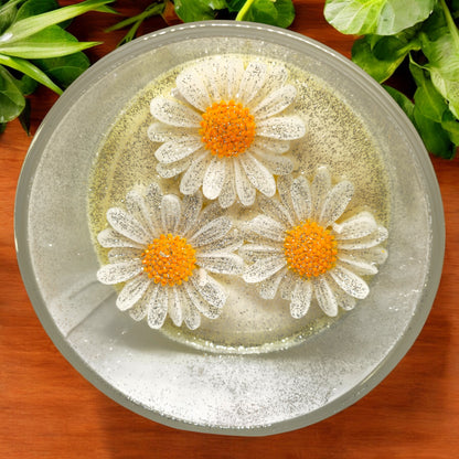 White Daisy Candle