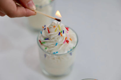 Sprinkle Ice Cream With Cup Candle