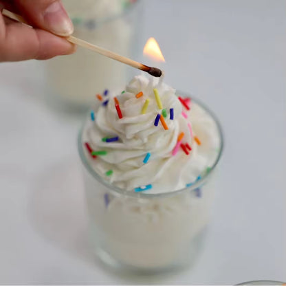 Sprinkle Ice Cream With Cup Candle