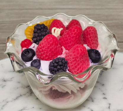 Strawberry Yogurt Cup Candle