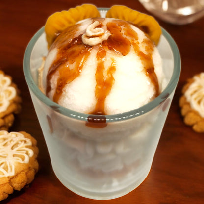 Oatmeal Circle Ice Cream Candle