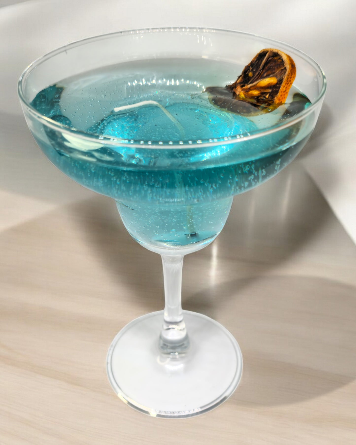 Blue Lemon Cocktail Candle