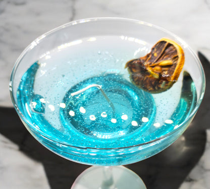 Blue Lemon Cocktail Candle