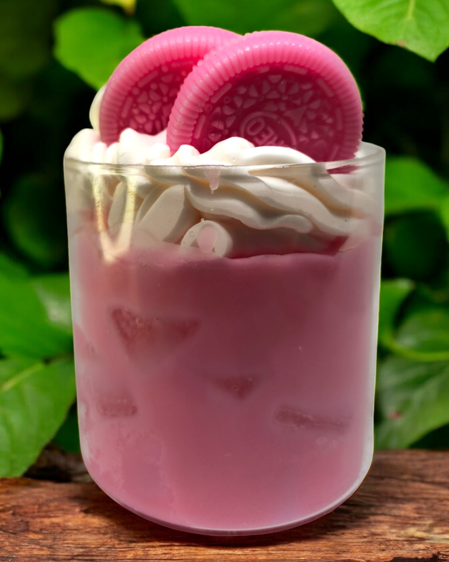 Pink Cream Shake Drink Candle