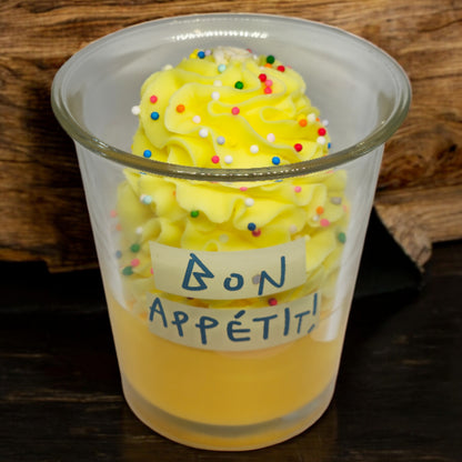 Lemon Ice Cream Cup Candle