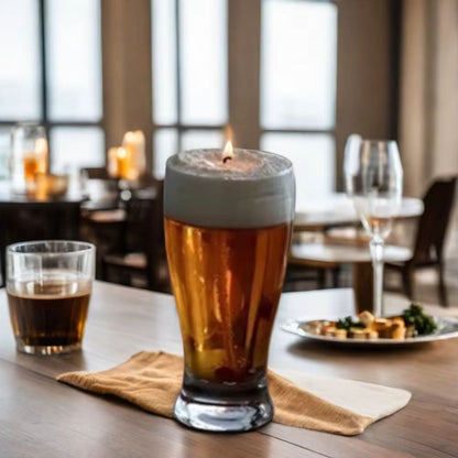 Beer Glass Candle