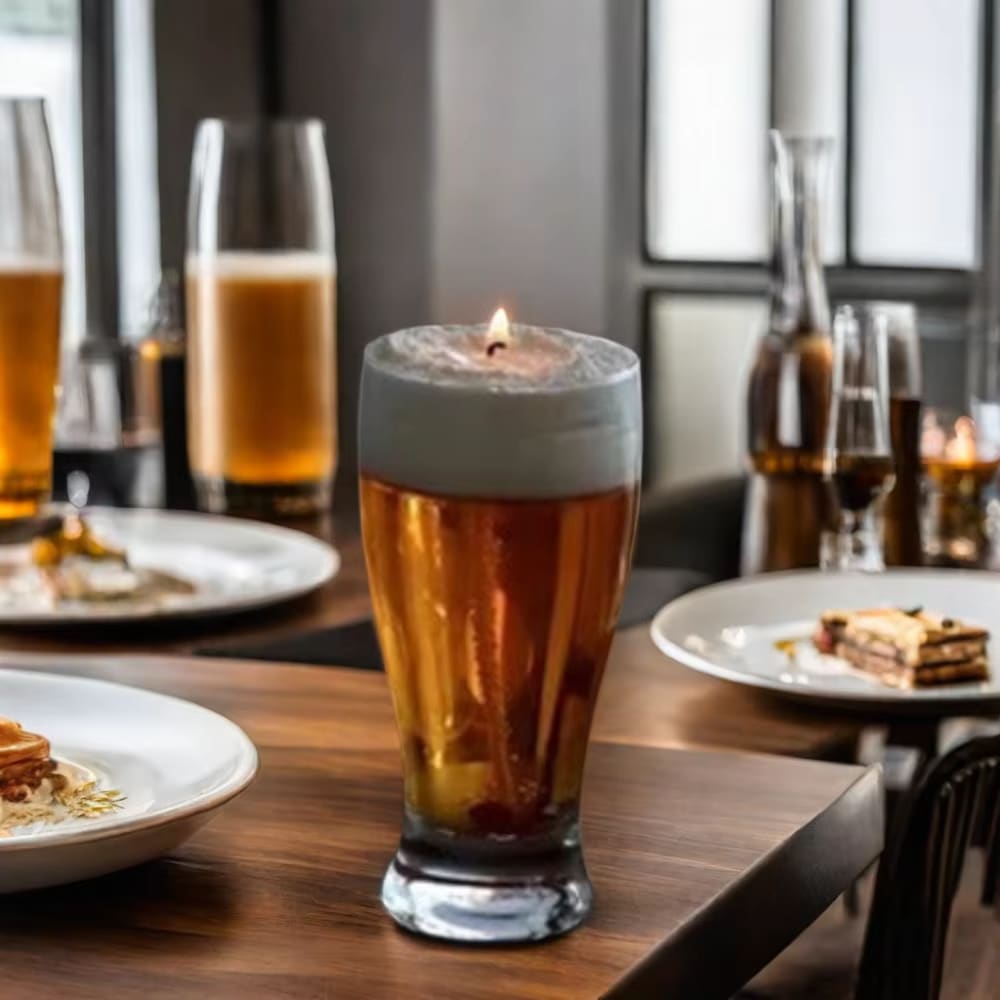 Beer Glass Candle