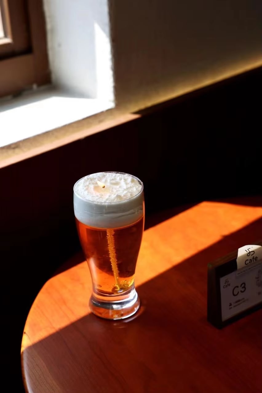 Beer Glass Candle