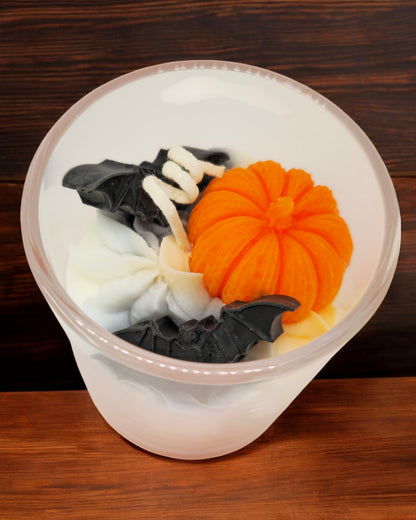 Pumpkin Bat Cup Candle