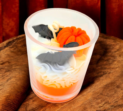 Pumpkin Bat Cup Candle