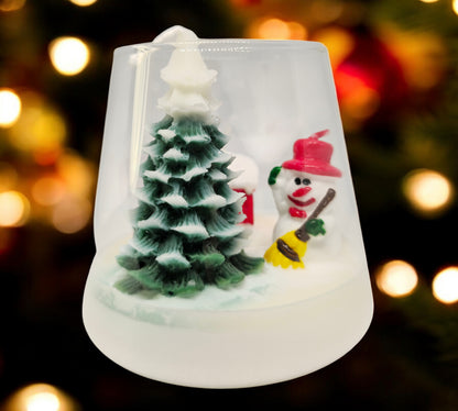 Snowman Cup Candle