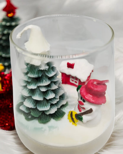 Snowman Cup Candle