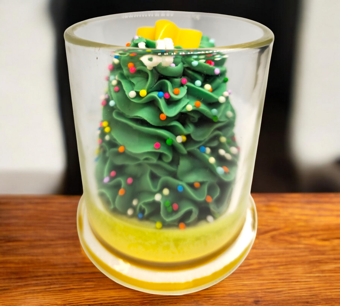 Star on Tree Cup Candle