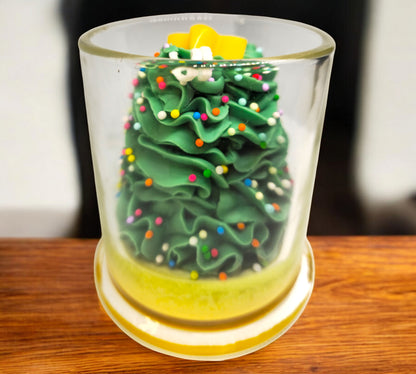 Star on Tree Cup Candle