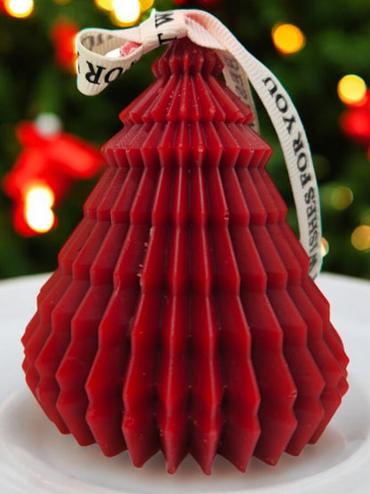 Red Tree Candle