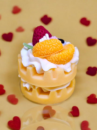 Fruit Waffle Cake Candle