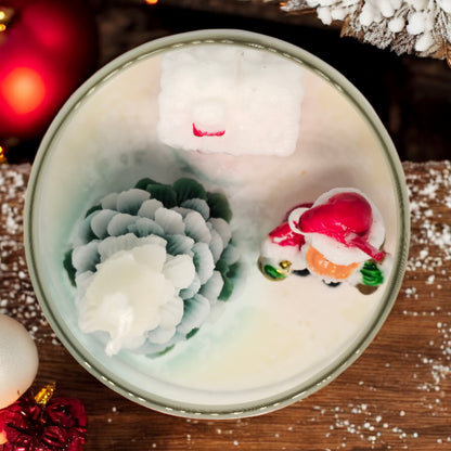 Santa Cup Candle