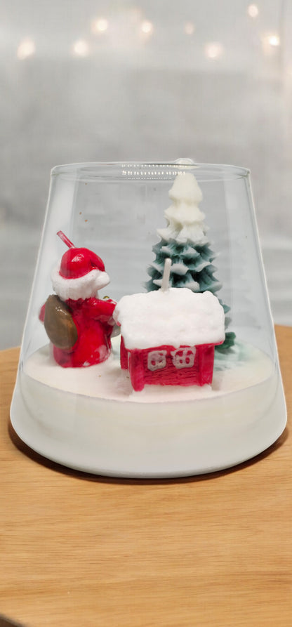 Santa Cup Candle