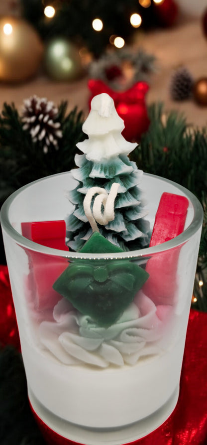 Green Tree Cup Candle