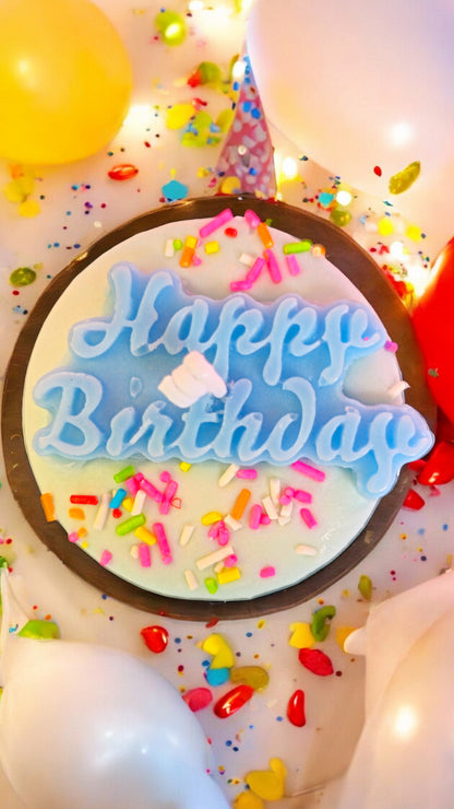 Birthday gift cake Handmade natural scented candle NZ