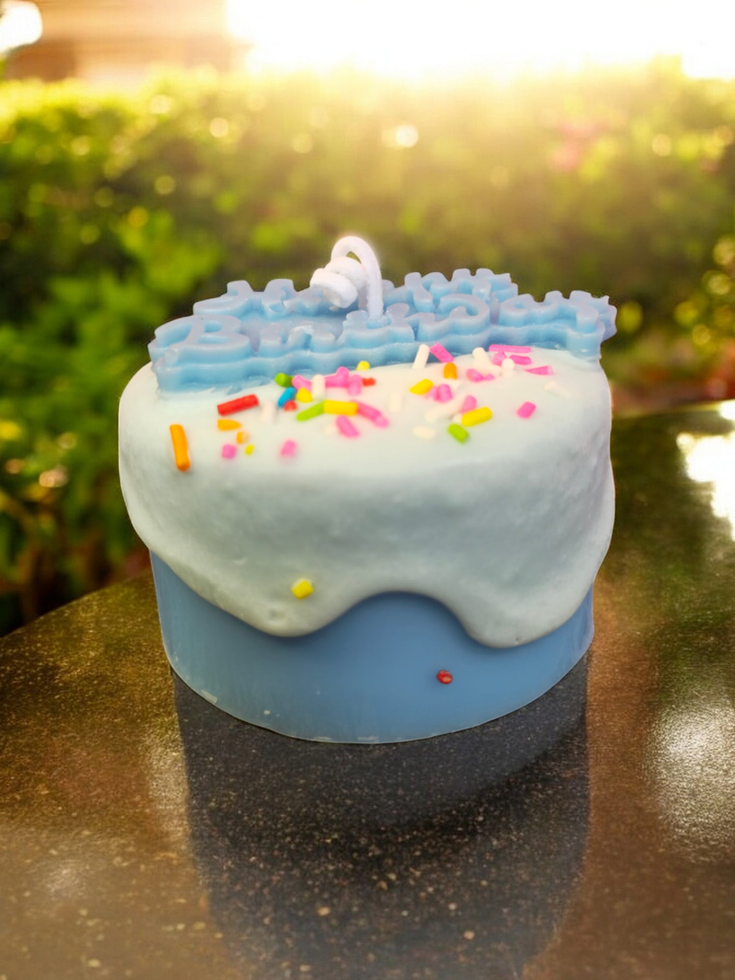 Birthday Cake unique special Scented Candle NZ handmade